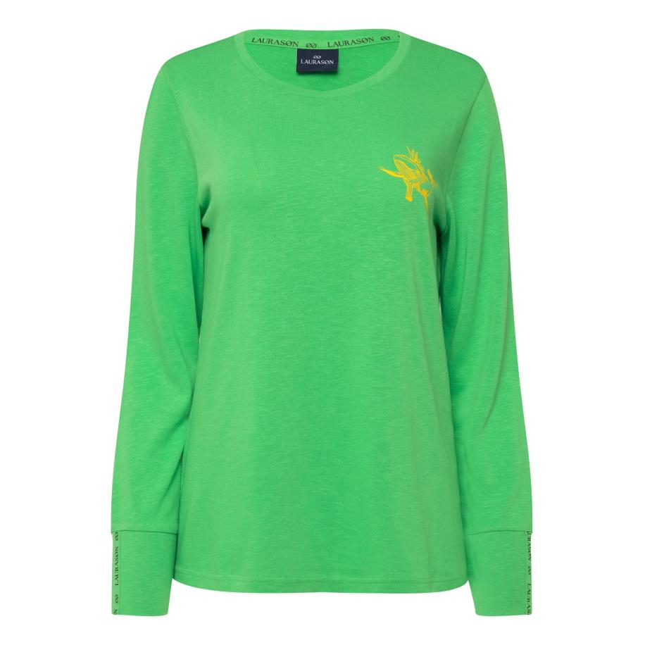 LAURASØN LAURASØN Shirt geel / kiwi -