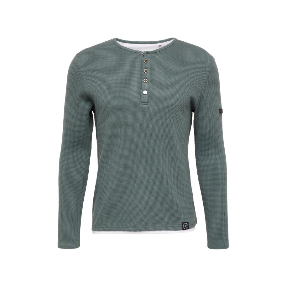 Key Largo Key Largo Shirt SANDRO donkergroen / wit -