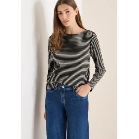 CECIL Gestreept shirt met lange mouwen -