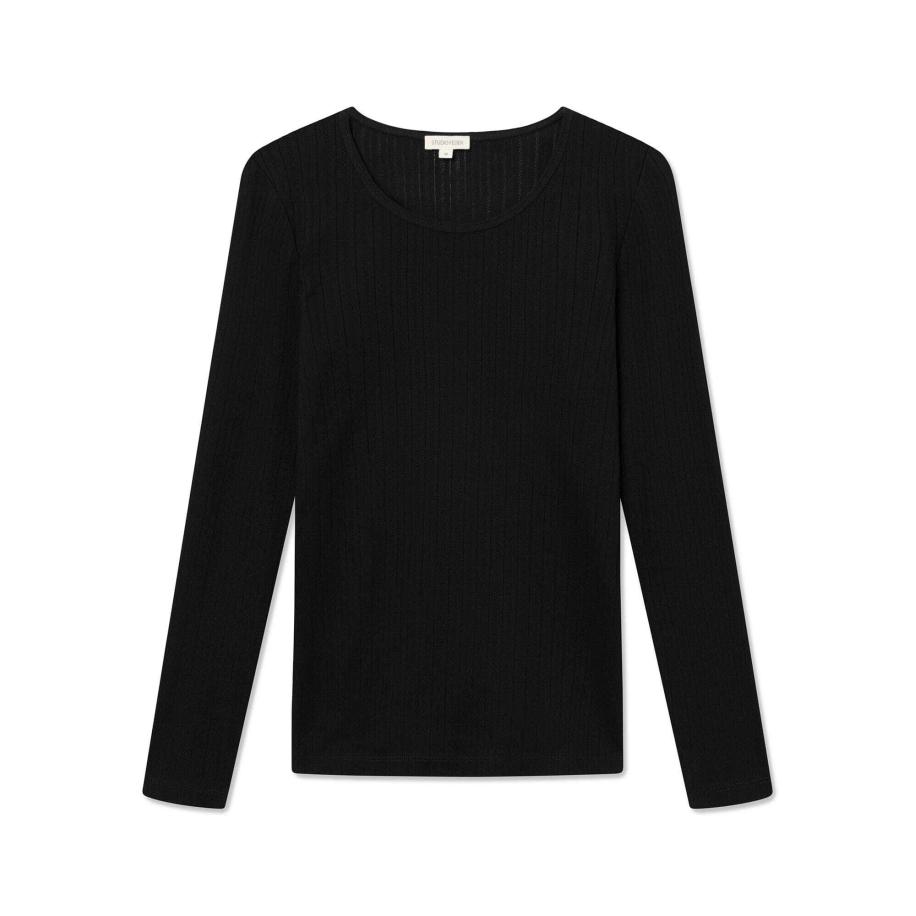 STUDIO FEDER Shirt zwart Zwart