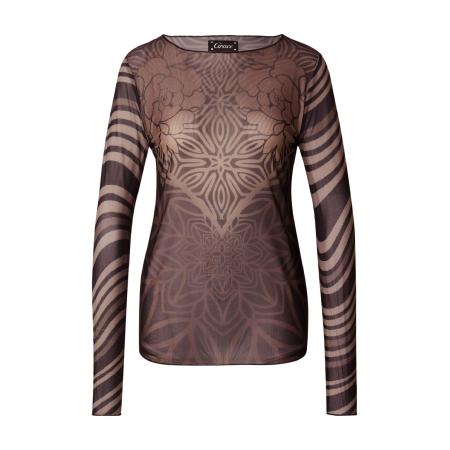 grace Grace Shirt chocoladebruin / taupe