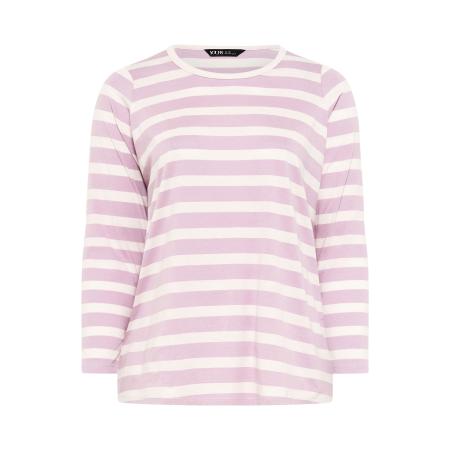 Yours Pink Stripe Long Sleeve Tshirt Size 62-64