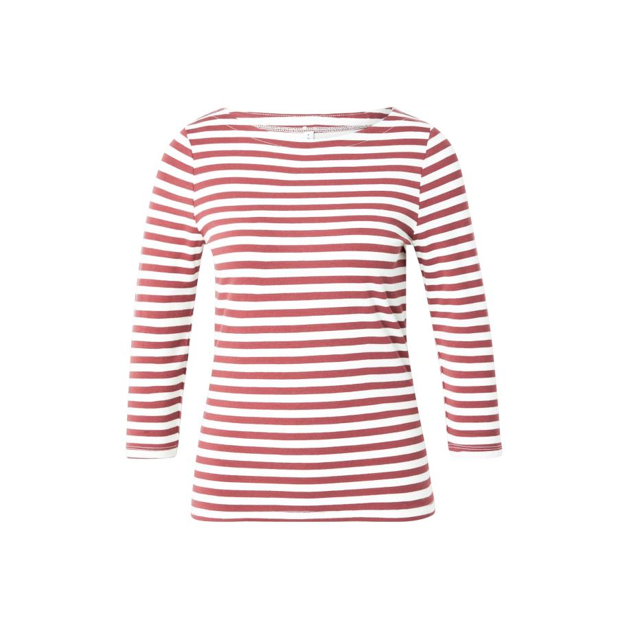 Only ONLY Shirt ONLFIFI wijnrood / wit -