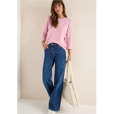 CECIL Shirt met geribde structuur