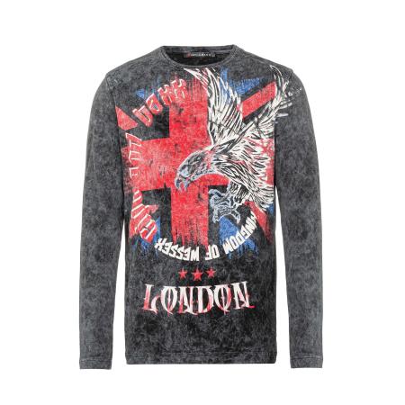 Cipo & Baxx CIPO & BAXX Shirt blauw / rood / zwart / wit