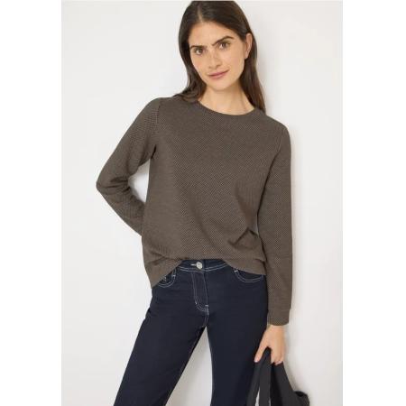 CECIL Shirt met structuur in twee kleuren -