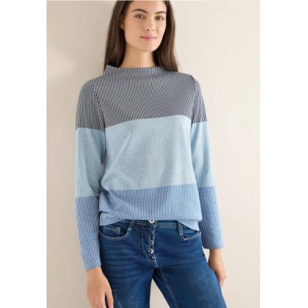 CECIL Colorblock jacquard shirt