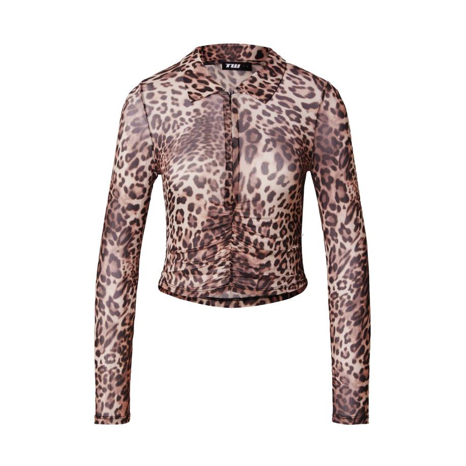 Tally Weijl Tally Weijl Shirt bruin / donkerbruin / offwhite -