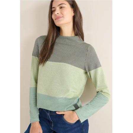 CECIL Colorblock jacquard shirt -