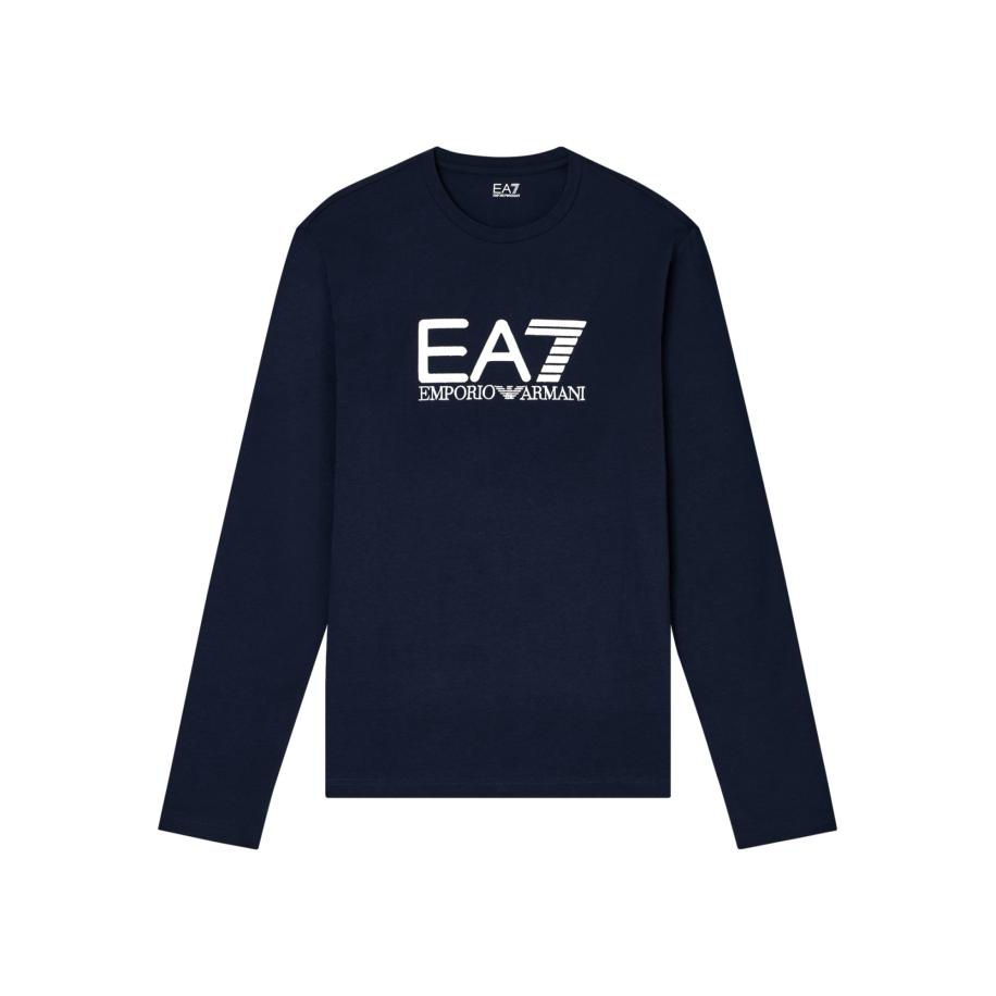 Emporio Armani EA7 Emporio Armani Shirt donkerblauw / wit -