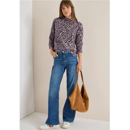 CECIL Shirt van verengaren jacquard