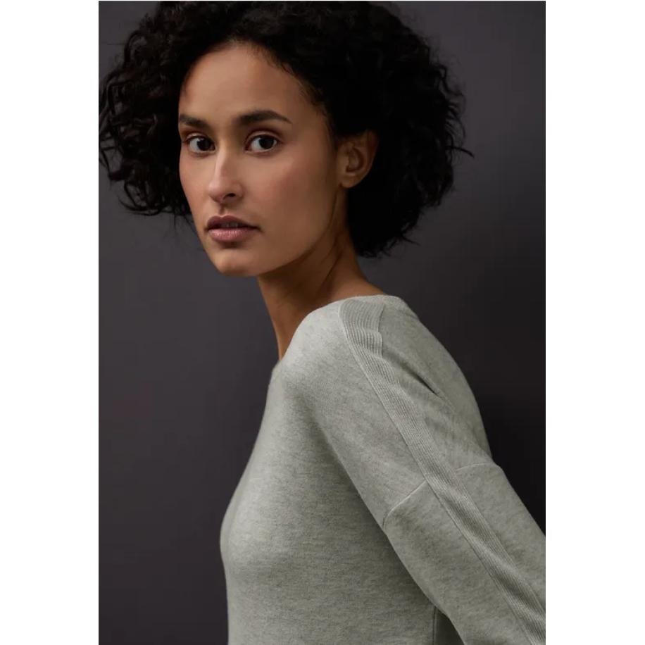 Street One Shirt met glitterdetails Grijs