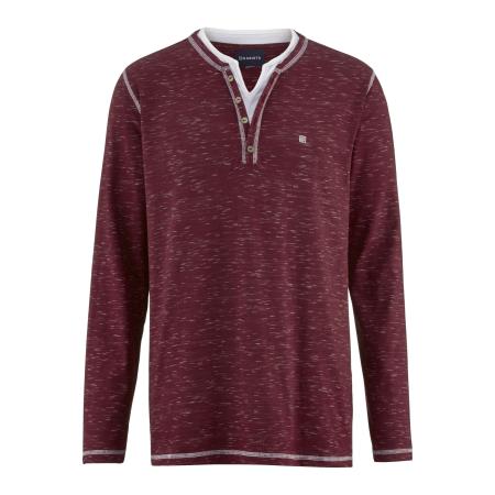 BABISTA Longsleeve donkerrood, Melange