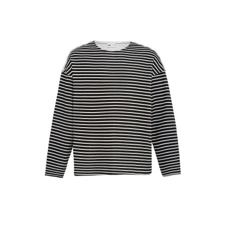 VAMOS CLO VAMOS CLO Shirt zwart / offwhite