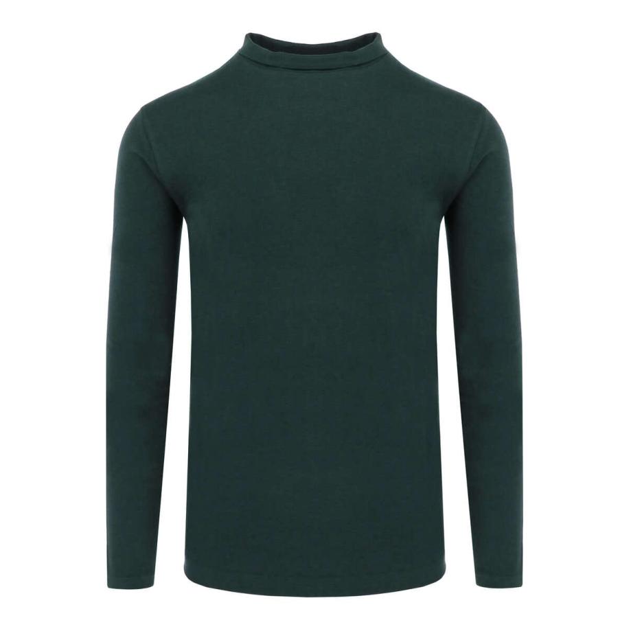 Marvelis Casual Longsleeve donkergroen, Effen Groen