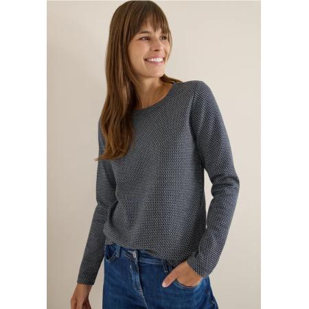 CECIL Minimal jacquard shirt