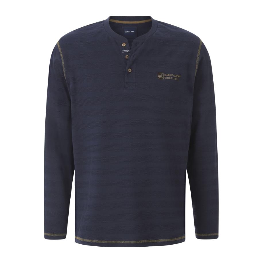BABISTA Longsleeve donkerblauw, Effen Blauw