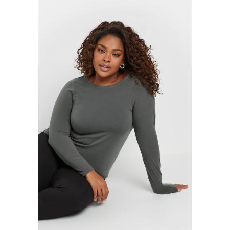 Yours Thermische Basistop Met Lange Mouwen In Grijs Size 58-60