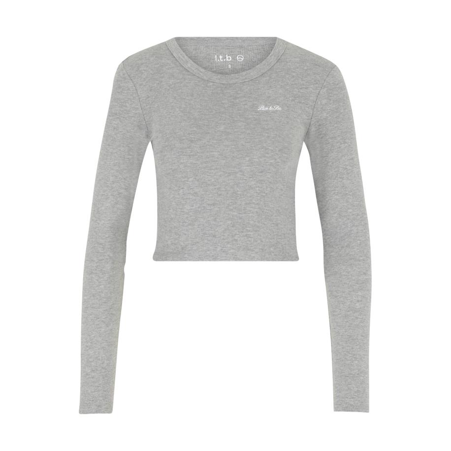 LTB LTB Shirt Lenka grijs gemêleerd -