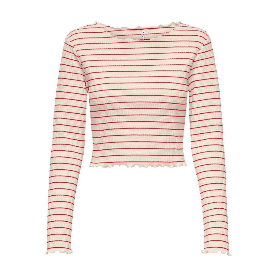 Only ONLY Shirt ONLANITS cranberry / wolwit -