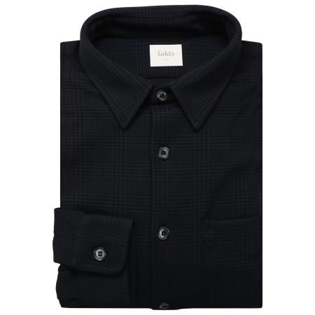 fakts Overshirt donkerblauw, Motief