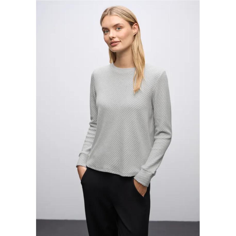 Street One Gestructureerd overhemd Grijs