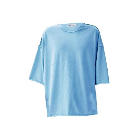 VAMOS CLO VAMOS CLO Shirt lichtblauw / zwart / wit