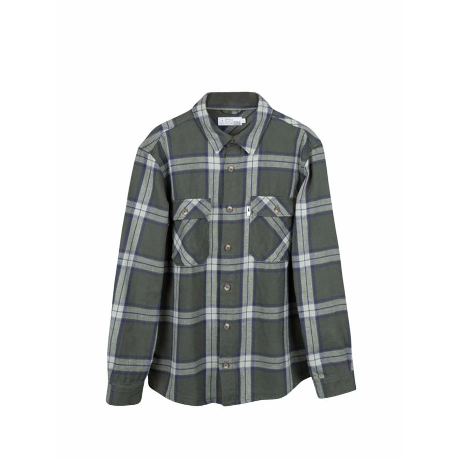 NIKIN NIKIN Shirt TreePlanter Overshirt Check groen -
