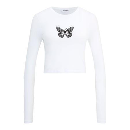 Noisy may Noisy may Shirt NMSILJA zwart / wit