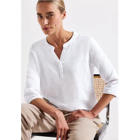 Street One Shirt met gespleten hals