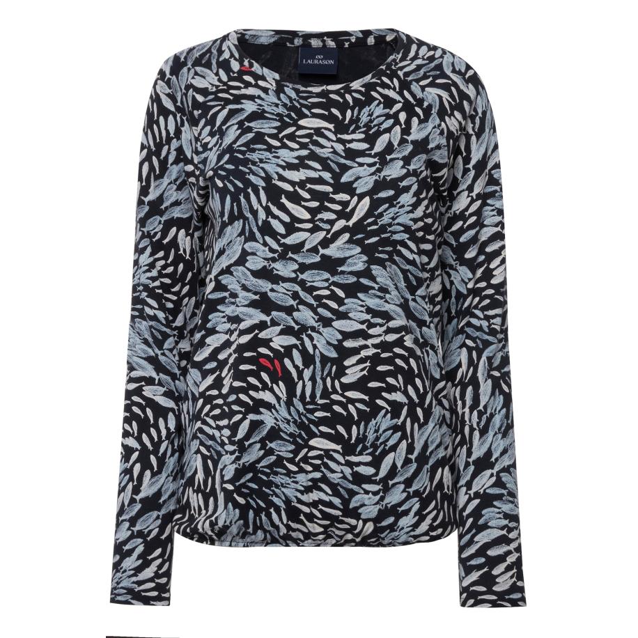 LAURASØN LAURASØN Shirt marine / pastelblauw / lichtblauw / rood -