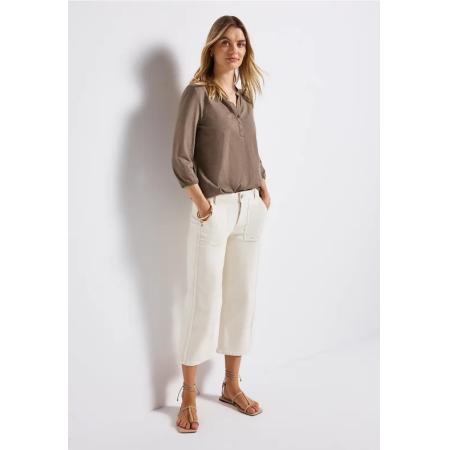 Street One Shirt met gespleten hals