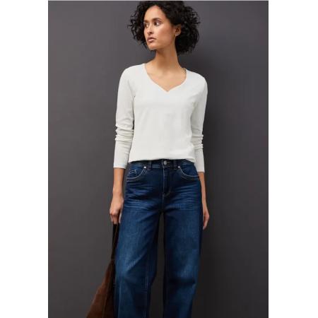 Street One Shirt met hartvormige halslijn