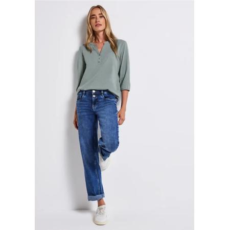 Street One Shirt met gespleten hals