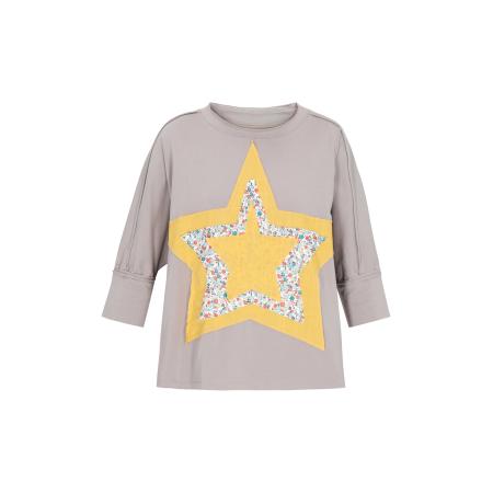 MYMO MYMO Shirt beige / blauw / geel / wit