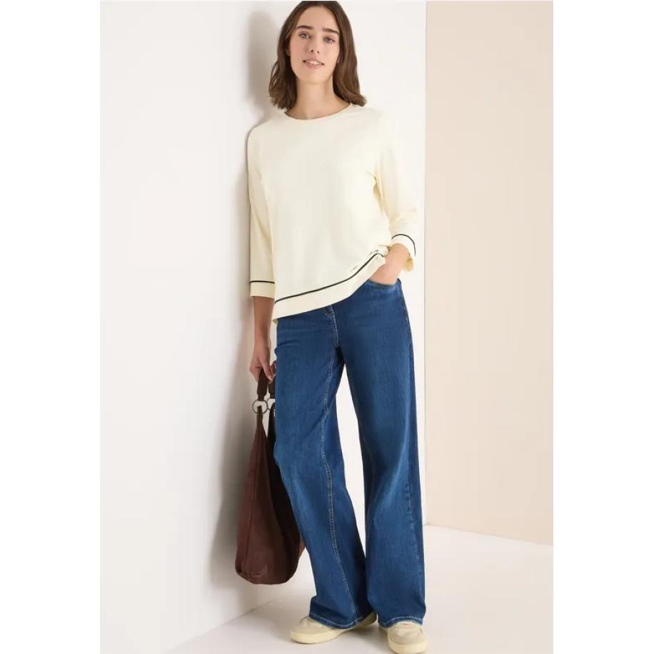 CECIL Shirt met contrastdetail - Wit