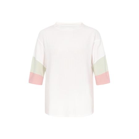 Usha usha BLUE LABEL Shirt Fashion Look mintgroen / rosa / wit