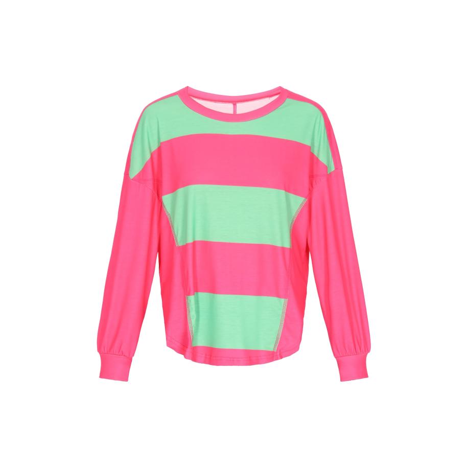 SANIKA SANIKA Shirt Fashion Look lichtgroen / pink -