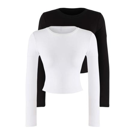 Trendyol Trendyol Shirt zwart / wit