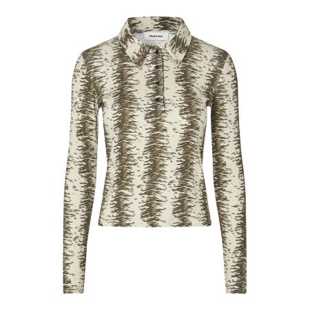 Modström modström Shirt ecru / lichtbruin / zwart