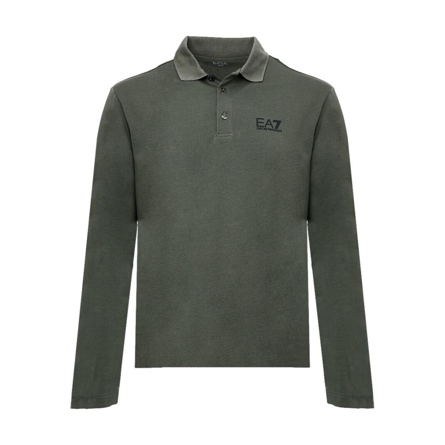 Emporio Armani EA7 Emporio Armani Shirt kaki / zwart -