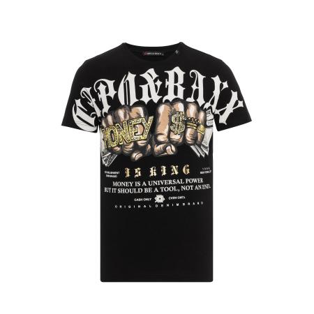 Cipo & Baxx CIPO & BAXX Shirt bruin / geel / zwart / wit