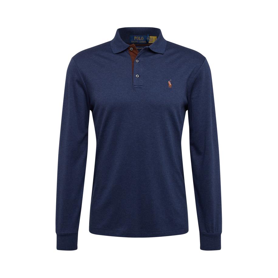 Polo Ralph Lauren Shirt navy / bruin / donkeroranje Blauw