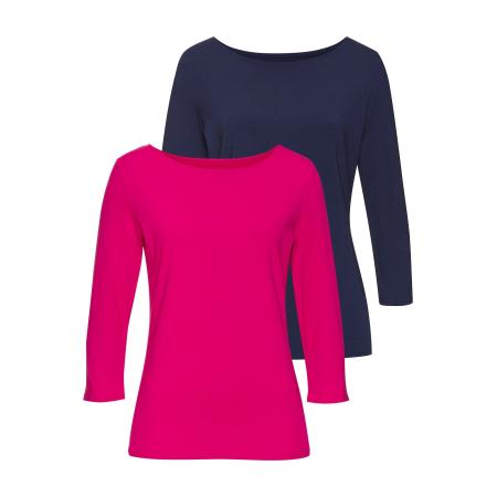 Lascana LASCANA Shirt navy / pink
