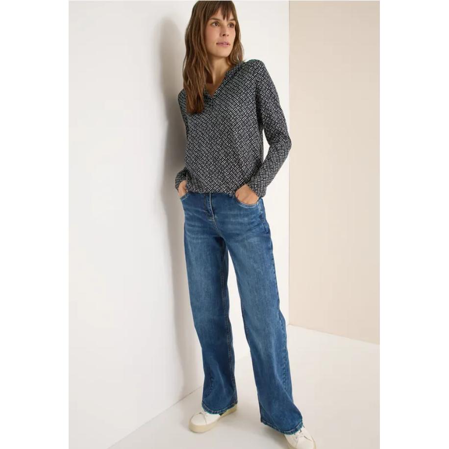 CECIL Shirt met patroon Grijs