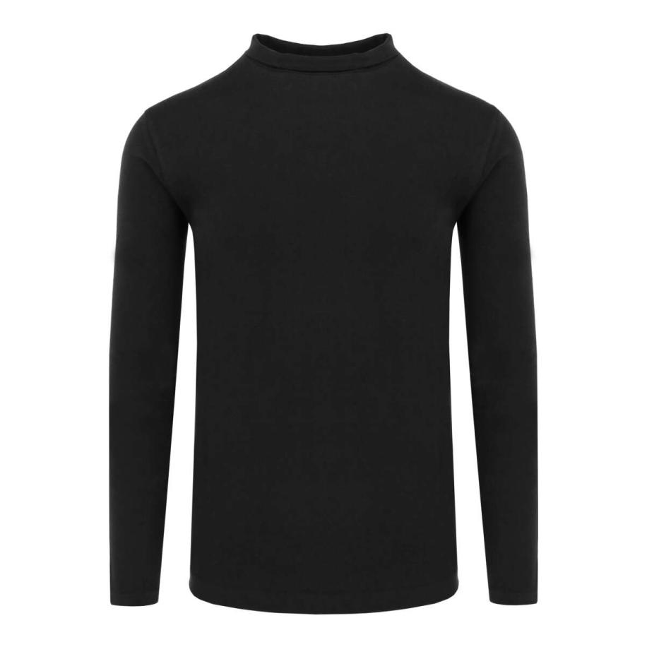 Marvelis Casual Longsleeve zwart, Effen Zwart