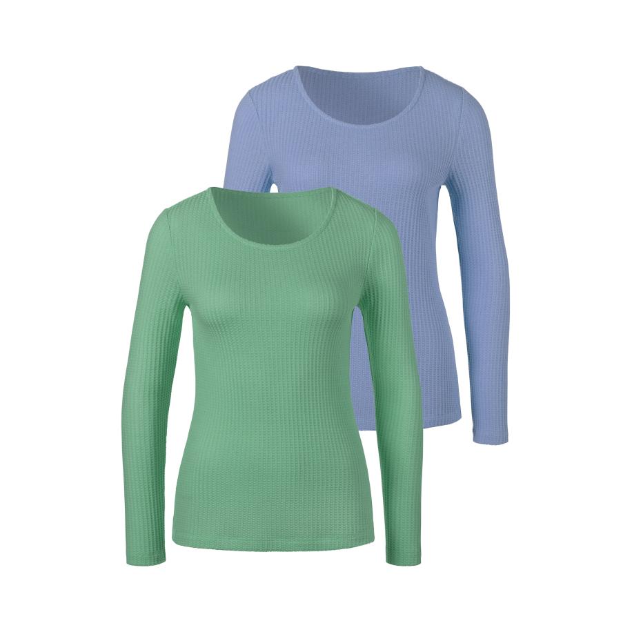 Lascana LASCANA Shirt lichtblauw / groen -