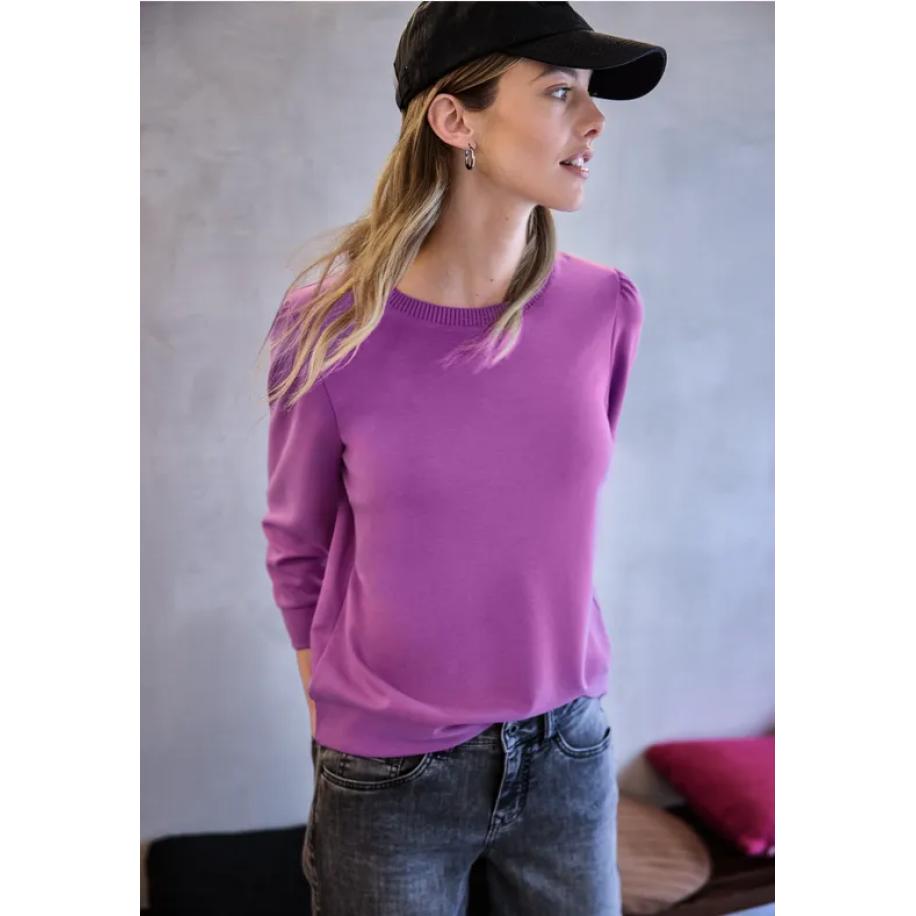 Street One Shirt met rimpels Roze