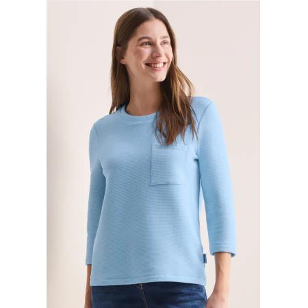 CECIL Kort gestructureerd shirt