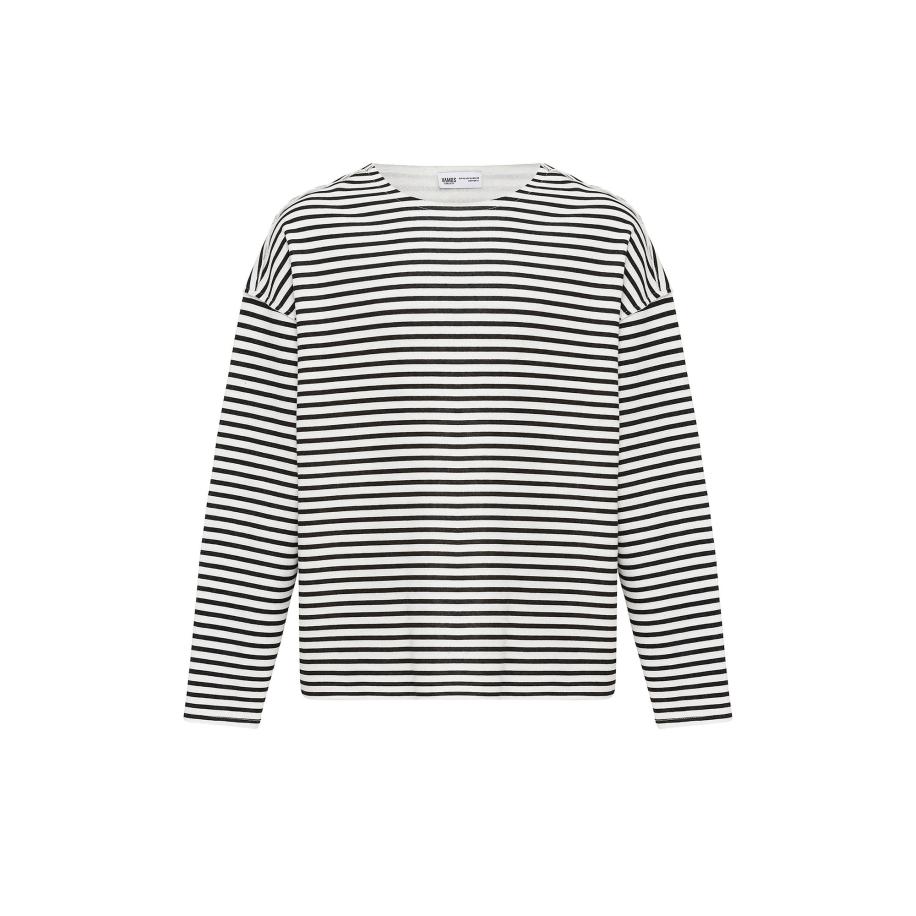 VAMOS CLO VAMOS CLO Shirt ecru / zwart -